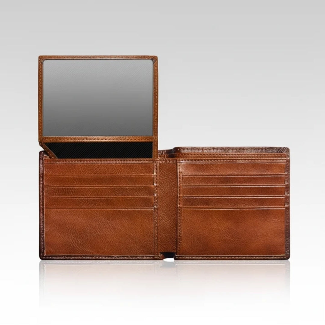 Leren portemonnee - Klassiek model met RFID-bescherming