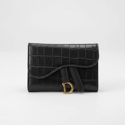 Dames Portemonnee - Compact Model met Krokodillenmotief