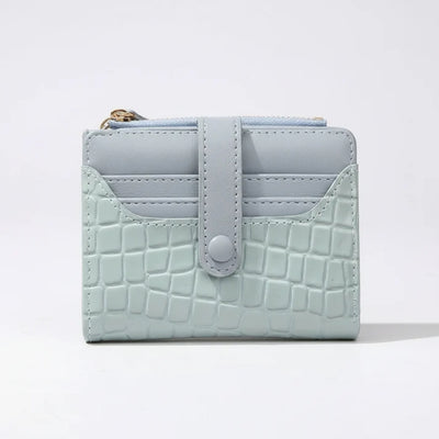 Dames Portemonnee - Compact Model met Pailletten en Drukknoopsluiting