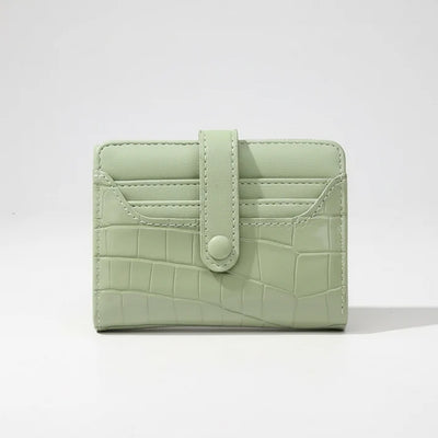 Dames Portemonnee - Compact Model met Pailletten en Drukknoopsluiting