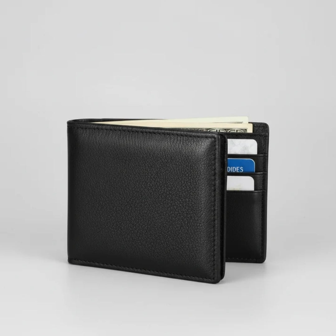 Leren Portemonnee Heren - Slank Model met RFID Bescherming