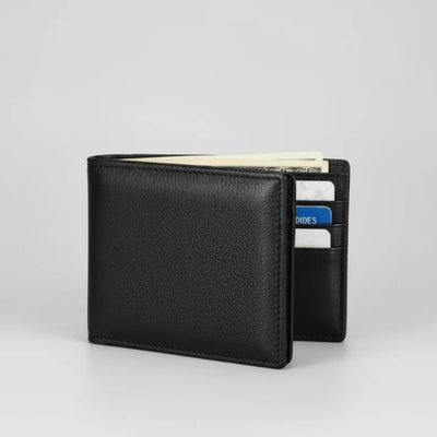 Leren Portemonnee Heren - Slank Model met RFID Bescherming