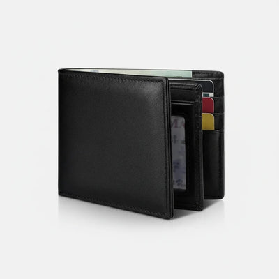 Leren Portemonnee Heren - Slank Model met RFID Bescherming