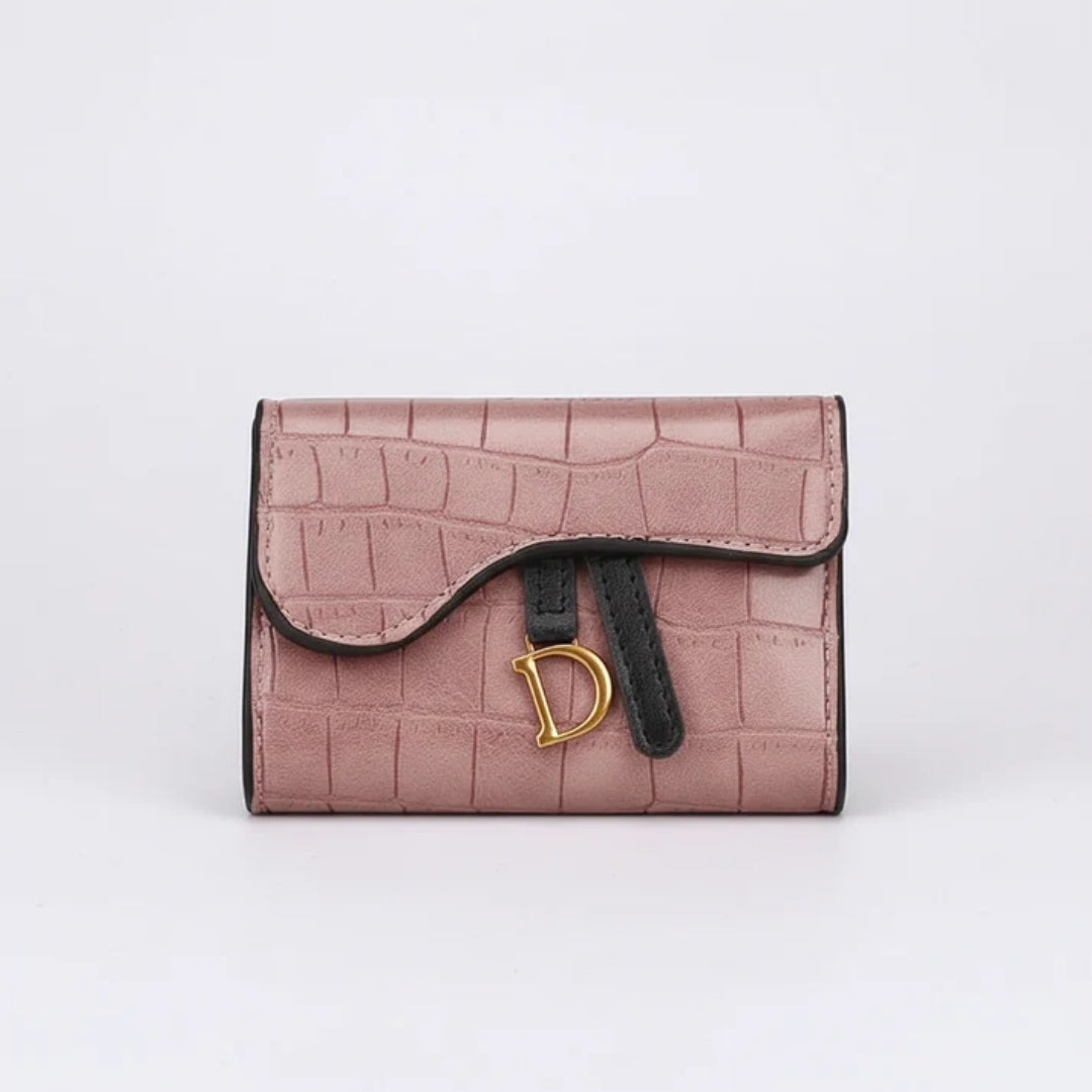 Dames Portemonnee - Compact Model met Krokodillenmotief