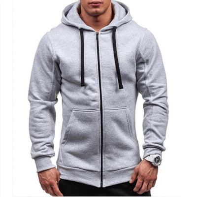 Winddichte Fleece Hoodie Voor Heren Met Rits - Daniel