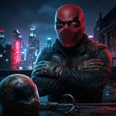 Halloween Masker - Jason Todd - Rode Kap Cosplay Ontwerp