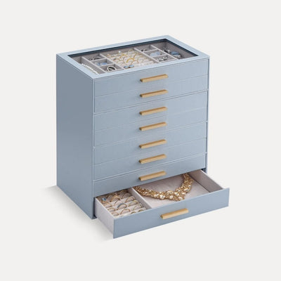 JewelBox™ - Sieradendoos met Lades en Glazen Deksel