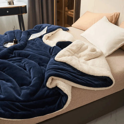 Fleece Deken - Zacht Flanellen Model Voor Bank En Bed