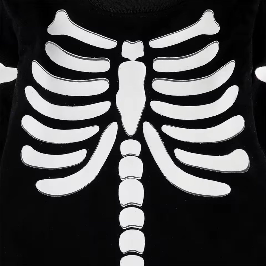 Halloween Skelet Kostuum Kinderen - Tweedelig en Lichtgevend