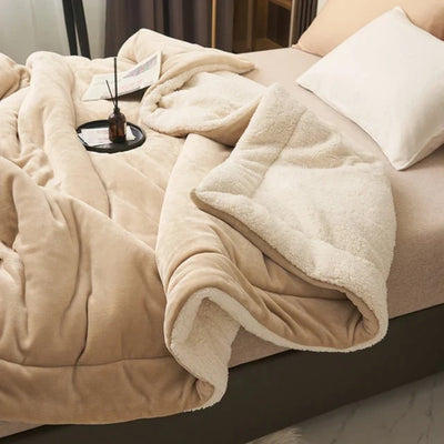 Fleece Deken - Zachte Flanellen Plaid Voor Bank En Bed
