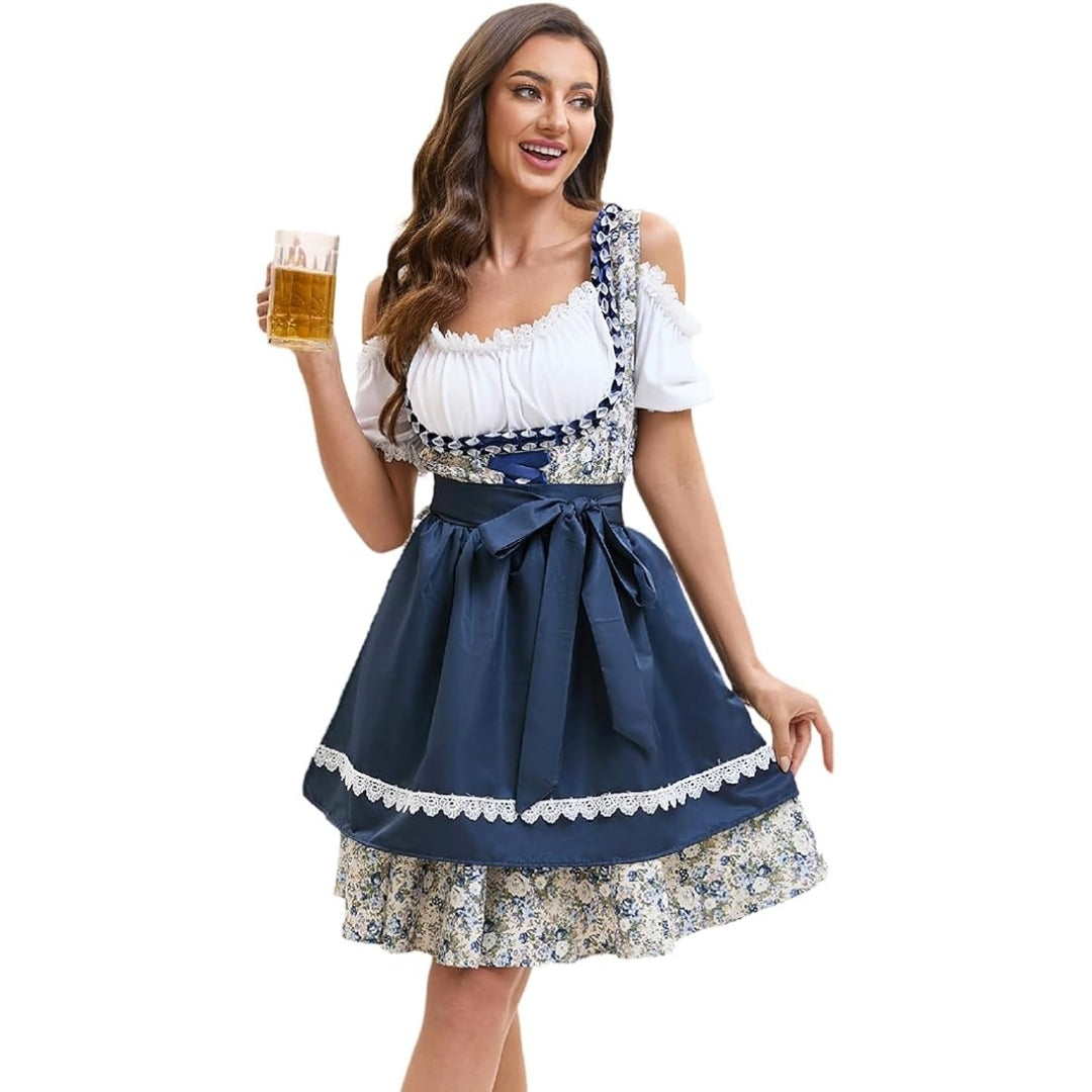 Traditionele Oktoberfest Dirndl Met Schort - Sofia