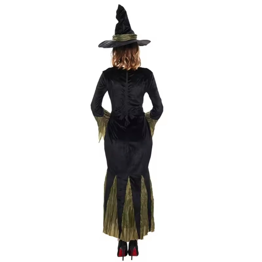 Halloween Heksen Kostuum met Hoed
