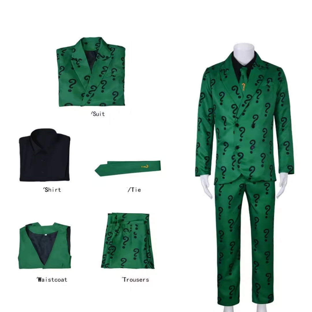 Halloween Kostuum - Riddler Complete Outfit voor Heren