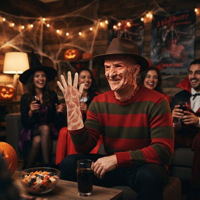 Halloween Freddy Krueger Masker met Handschoen