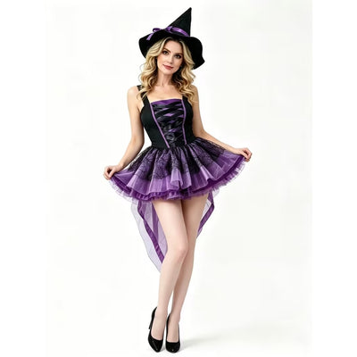 Halloween Heksen Kostuum - Gothic Stijl met Hoed