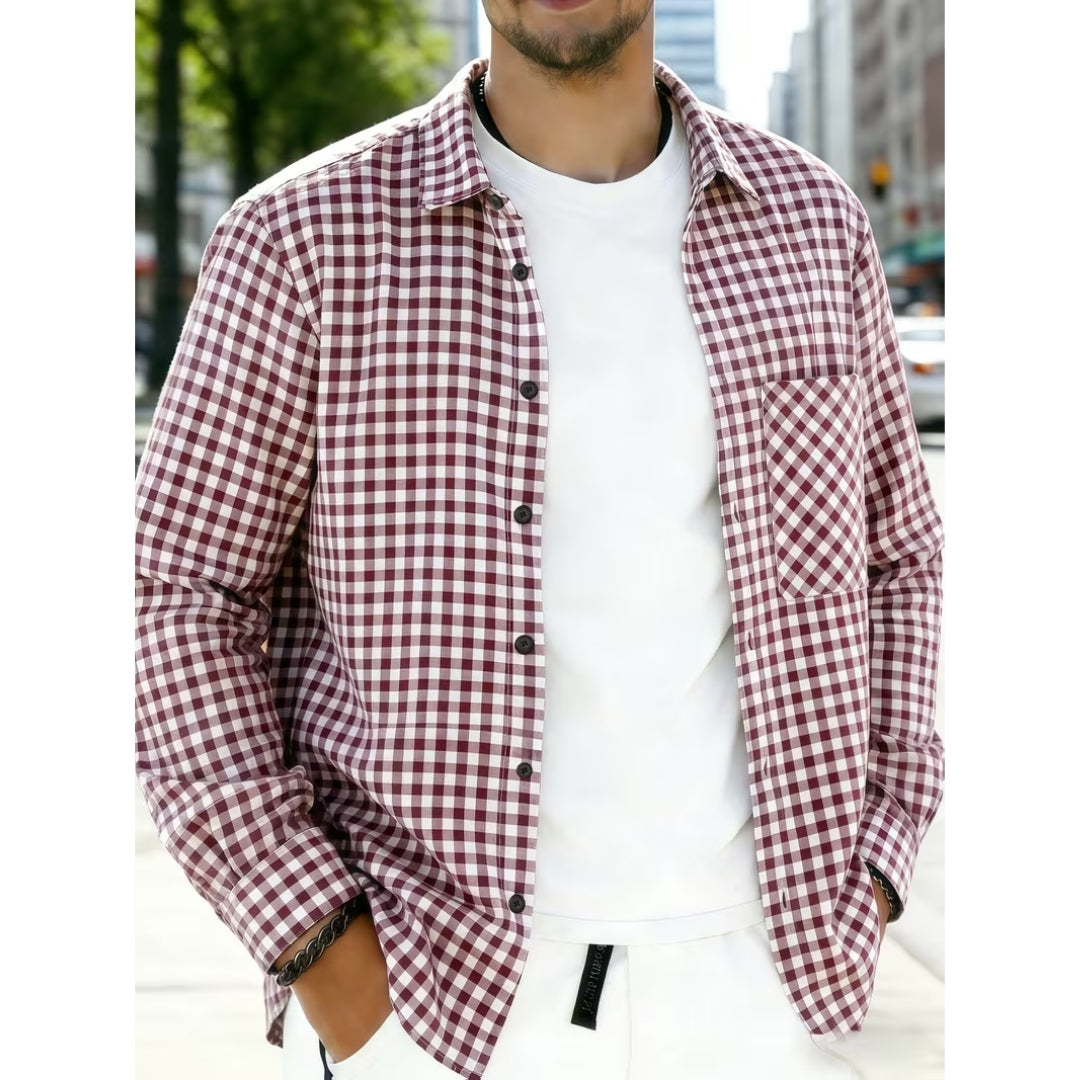 Oktoberfest Stijl Geruite Blouse Voor Heren - Karl