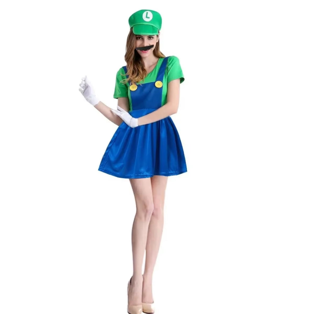 Mario & Luigi Halloween Kostuum - Super Brothers Mannen en Vrouwen