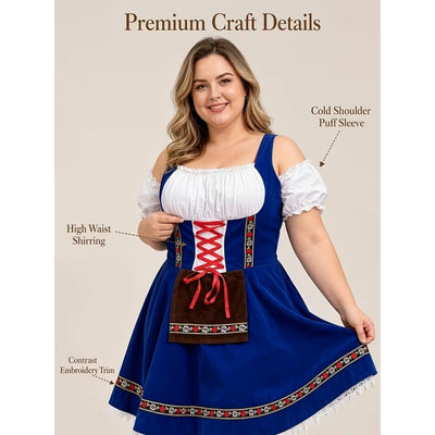 Traditionele Oktoberfest Dirndl Grote Maten - Sara