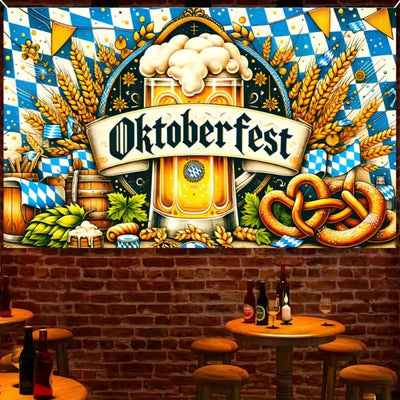 Oktoberfest Decoratie - Thema Banner In Traditioneel Duitse Banner