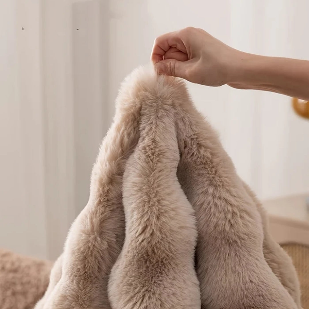 Vloerkleed - Rond Model Met Zachte Bubbelstructuur