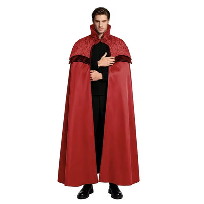 Halloween Vampier Dracula Kostuum met Opstaande Kraag