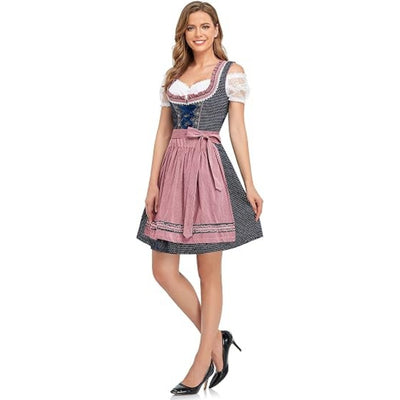 Traditionele Oktoberfest Dirndl - Klassieke Stijl Met Schort