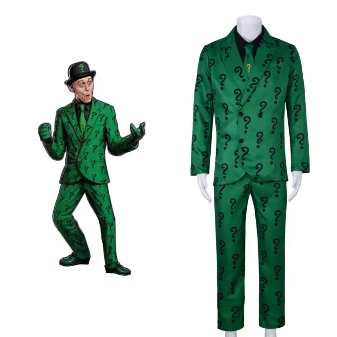 Halloween Kostuum - Riddler Complete Outfit voor Heren
