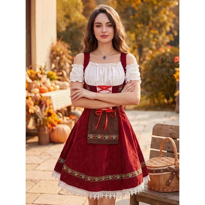 Oktoberfest Dirndl met Kanten Details - Dini