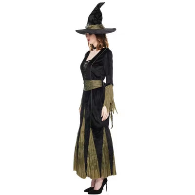 Halloween Heksen Kostuum met Hoed