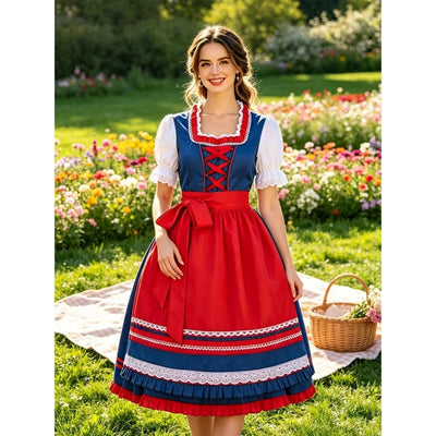 Traditionele Oktoberfest Dirndl Met Corset Pasvorm - Klara