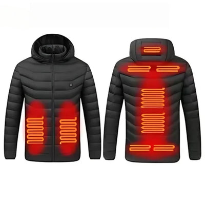 Verwarmde Jas - Slim Fit Met USB Verwarming En Capuchon