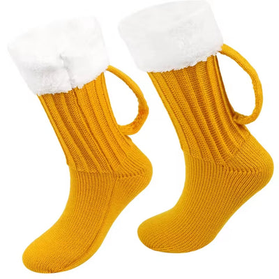 Oktoberfest Fluffy Bier Sokken - Unisex