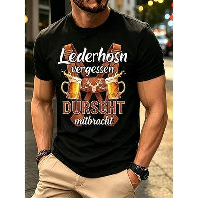 Oktoberfest T-Shirt - Bierfeest Print Voor Heren