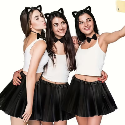 Halloween Kostuum Zwarte Kat voor Dames