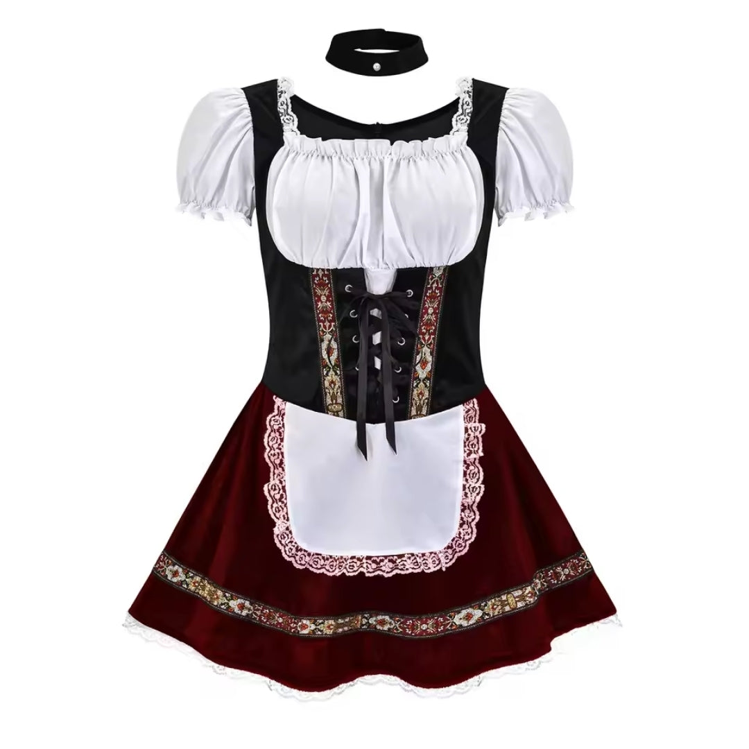 Oktoberfest Dirndl - Moderne Stijl Met Veterdetails