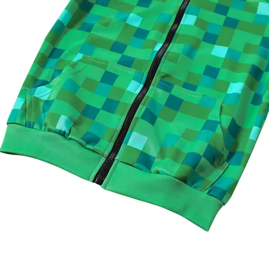 Kids Halloween Creeper Kostuum met Capuchon