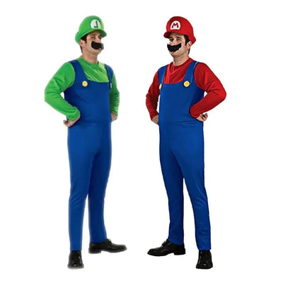 Mario & Luigi Halloween Kostuum - Super Brothers Mannen en Vrouwen