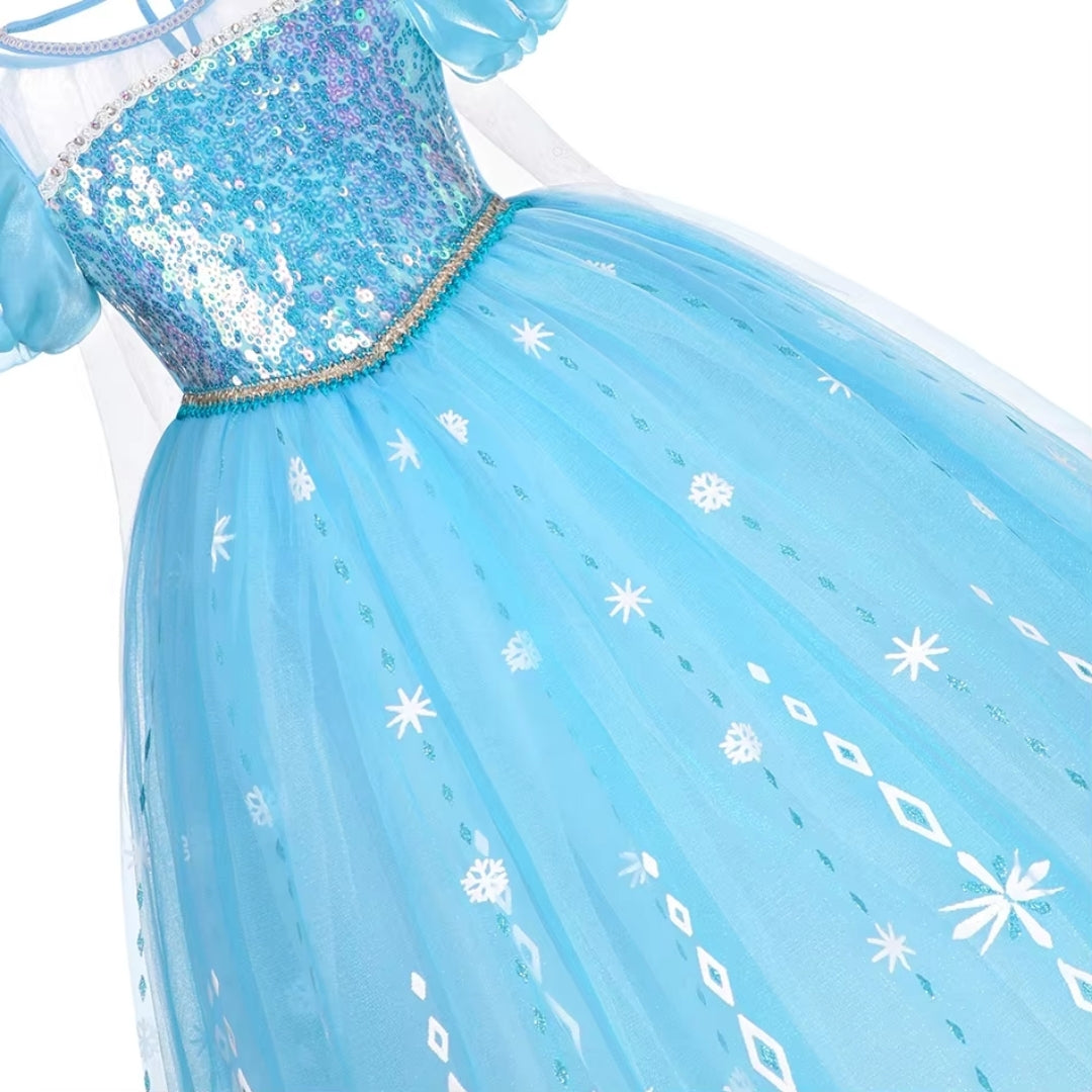 Elsa Prinsessen Jurk - Sneeuwprinses voor Meisjes