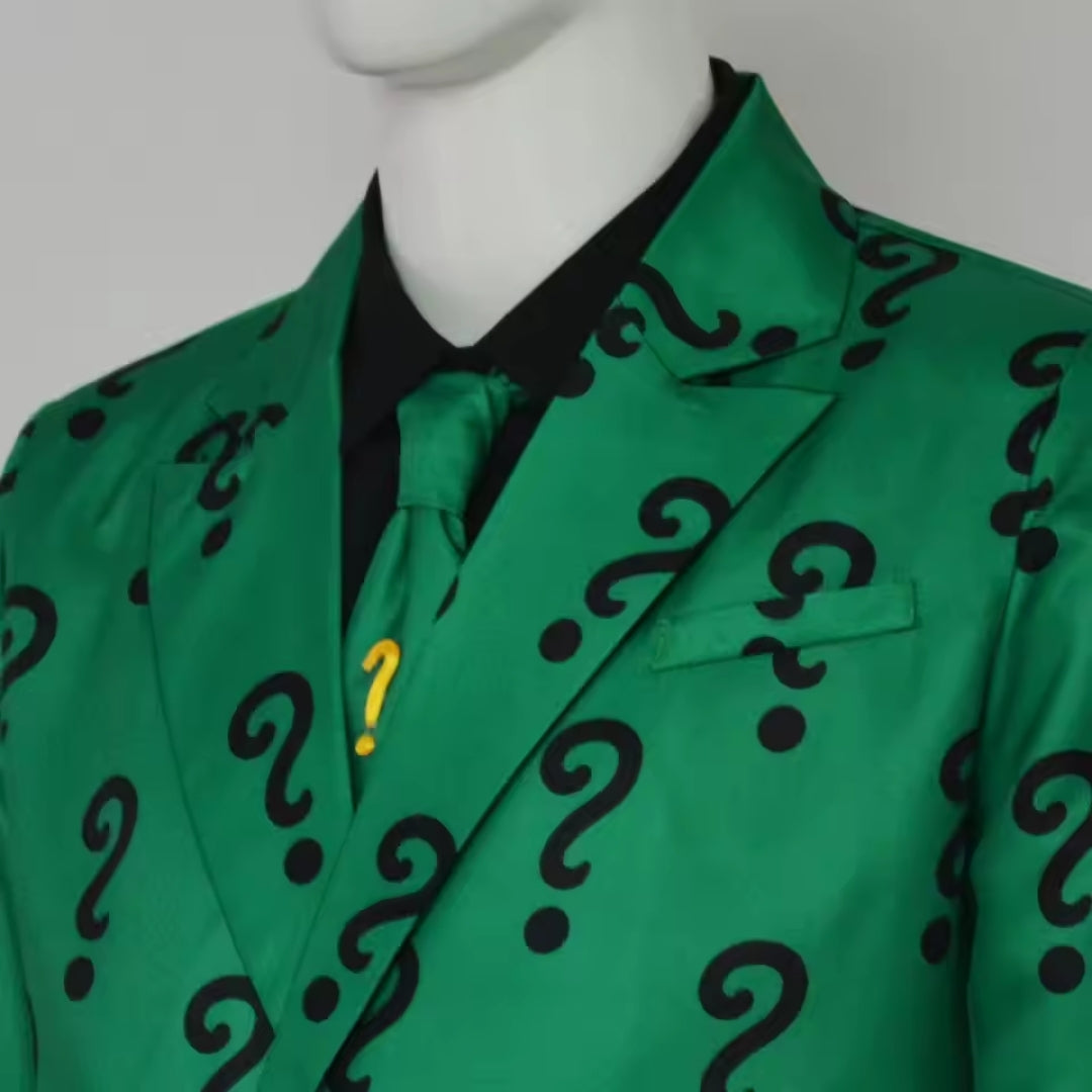 Halloween Kostuum - Riddler Complete Outfit voor Heren