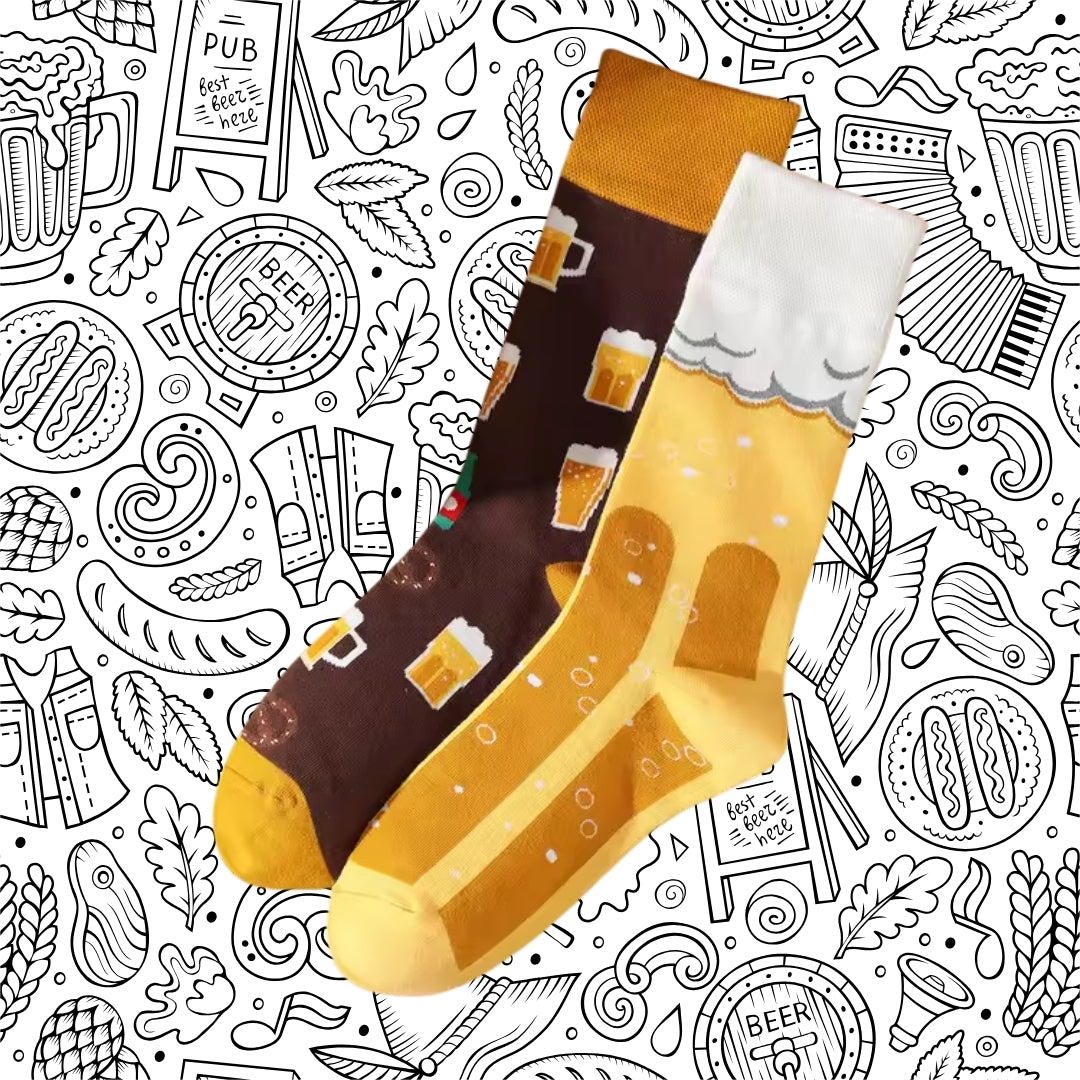 Oktoberfest Bier Sokken Verschillend - Unisex