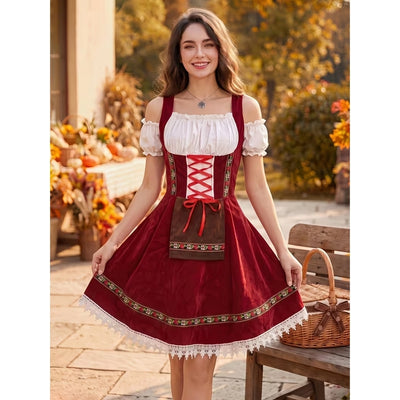 Oktoberfest Dirndl met Kanten Details - Dini