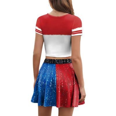 Halloween Kostuum - Harley Quinn Tweedelig