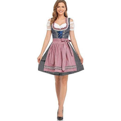 Traditionele Oktoberfest Dirndl - Klassieke Stijl Met Schort