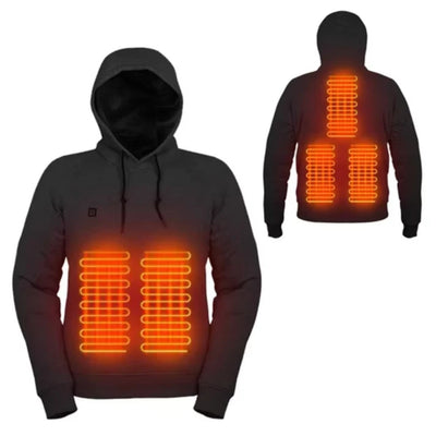 Verwarmde Hoodie - USB Model Met Fleecevoering En Instelbare Warmte