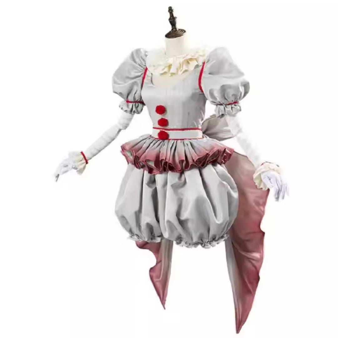 Halloween Kostuum Pennywise - Horror Clown voor Dames