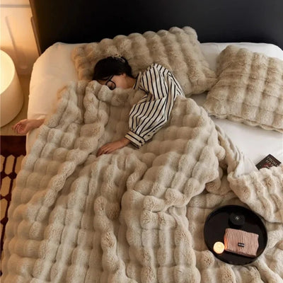 Fleece Winter Deken - Zachte Plush Stof Voor Bank En Bed