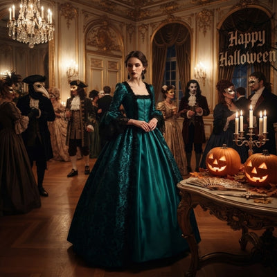Halloween Victoriaanse Jurk met Kant - Gothic