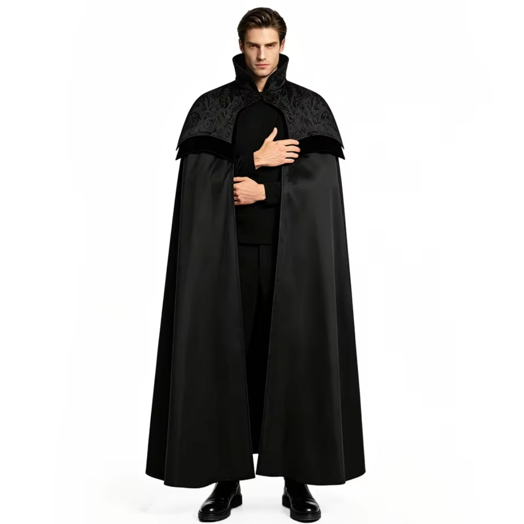 Halloween Vampier Dracula Kostuum met Opstaande Kraag