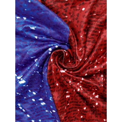 Halloween Harley Quinn Rok - Blauw/Rood