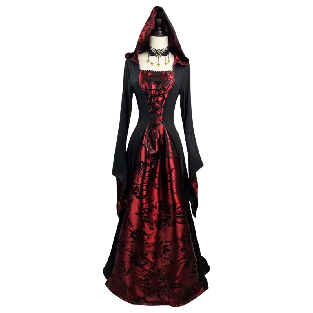 Halloween Vampier Kostuum - Middeleeuwse Gothic Stijl